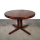 Table ronde scandinave extensible 1960