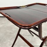 Folding table in mahogany in the style of the Vienna Secession.