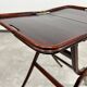 Folding table in mahogany in the style of the Vienna Secession.