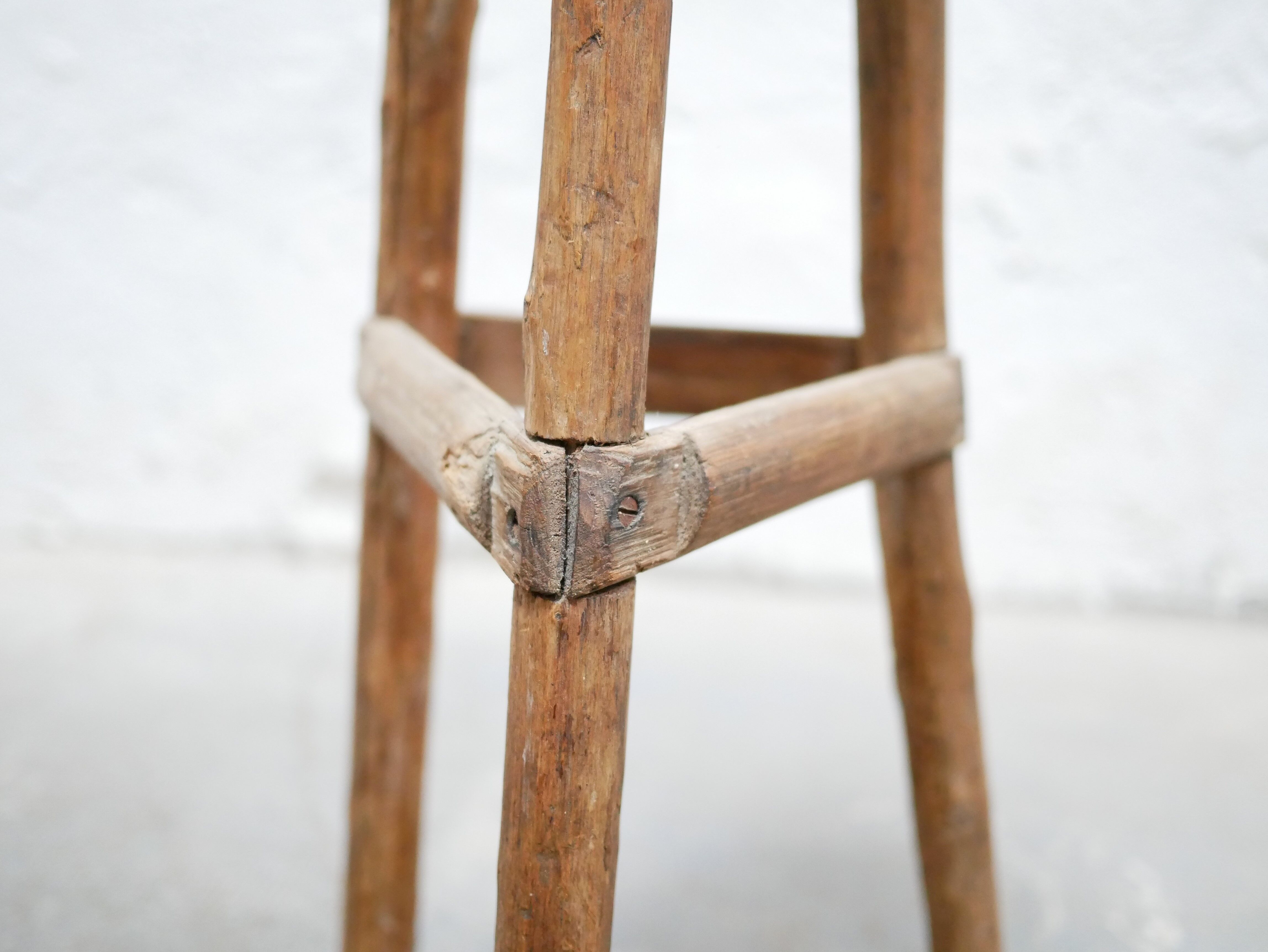 Wooden tripod brutalist harness