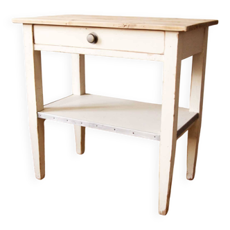 Meuble d'appoint patiné années 50