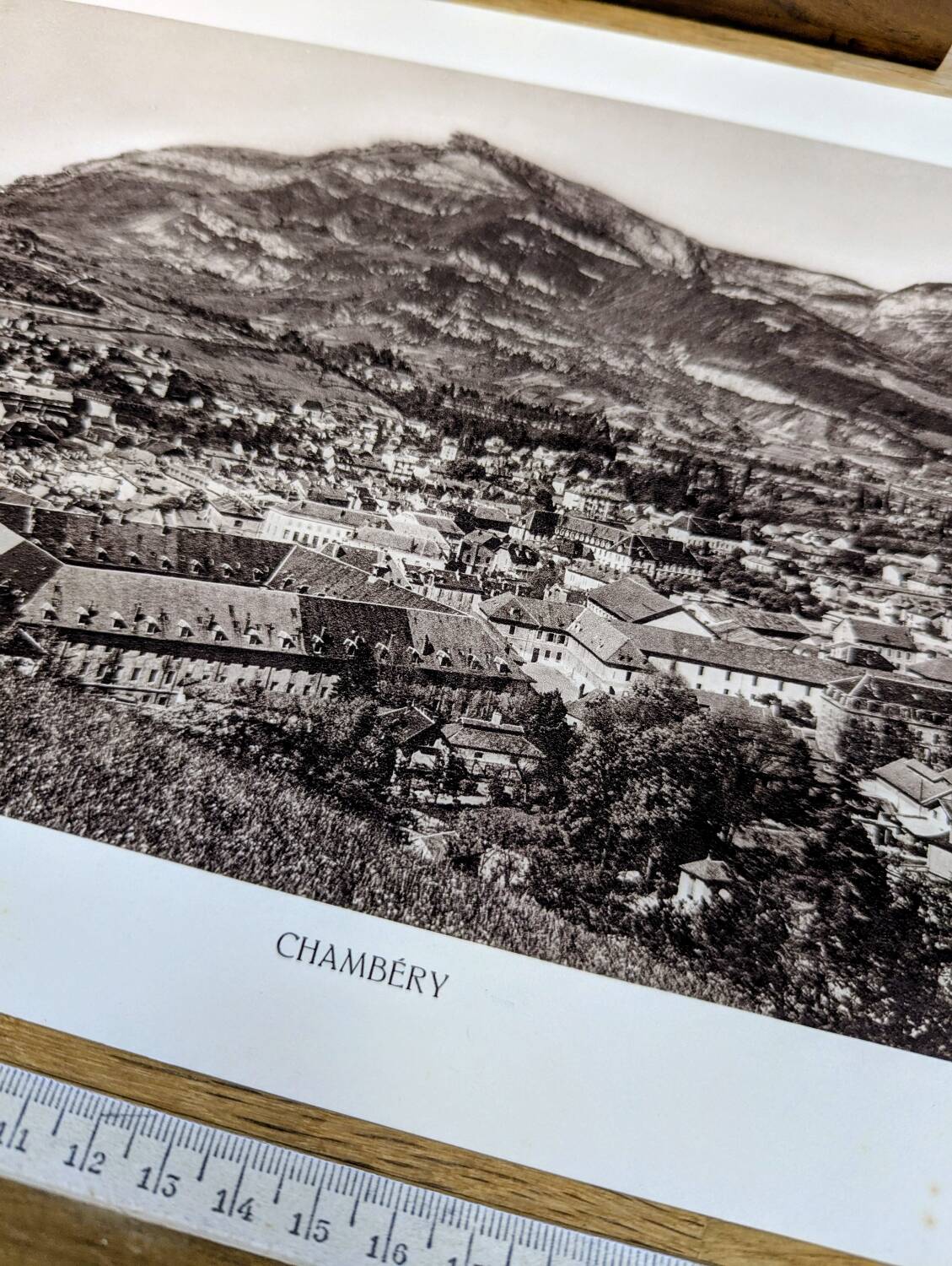 Chambéry, Savoie, photo print from 1942.