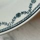 Set of 6 deep plates Saint Amand with floral garland decoration.