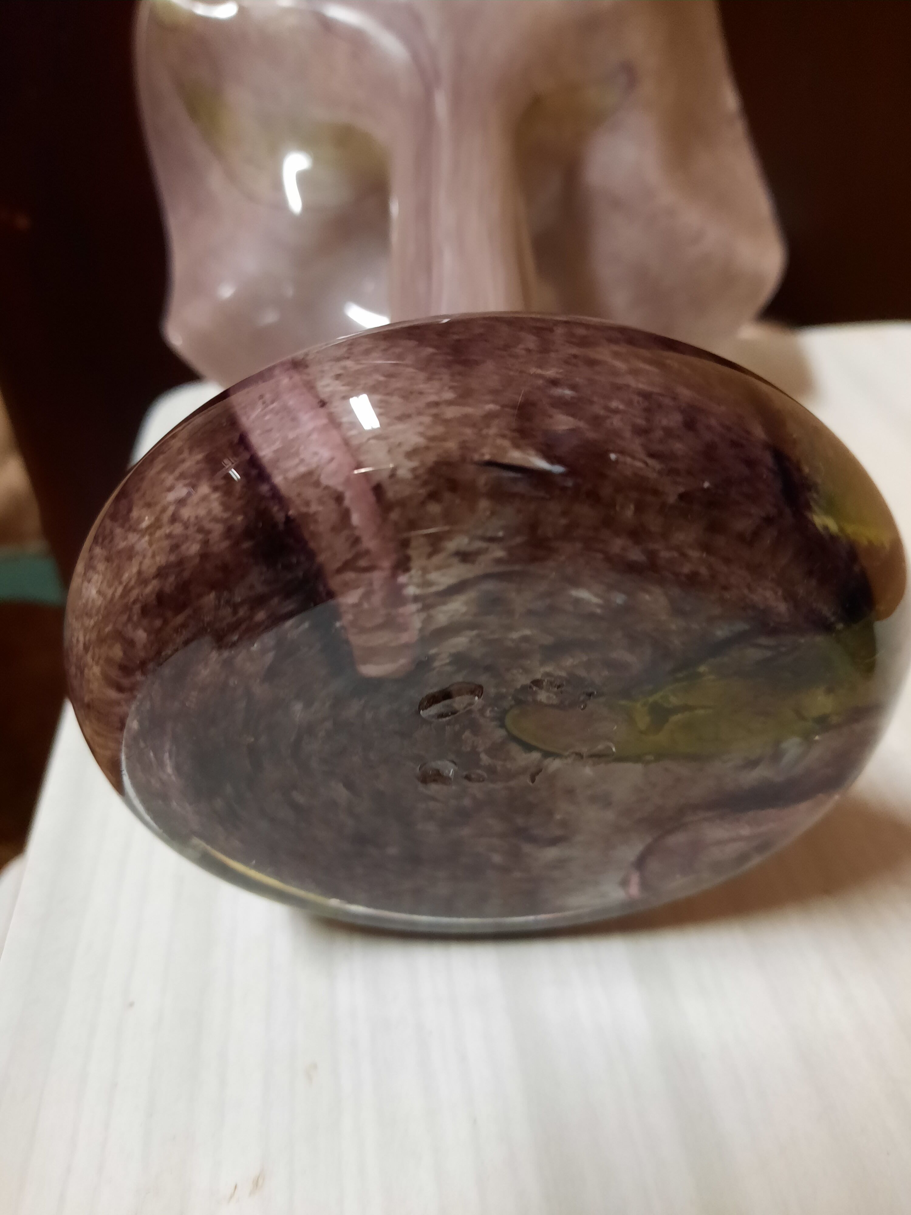 Murano colored glass vase