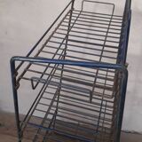 Display metal store shelves