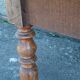Farm table, turned wooden legs