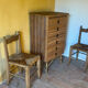 Commode en rotin, années 60