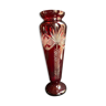 Baluster vase - cut blown crystal