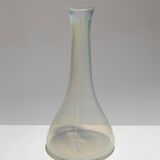 Tall glass vase with long neck, 1950s