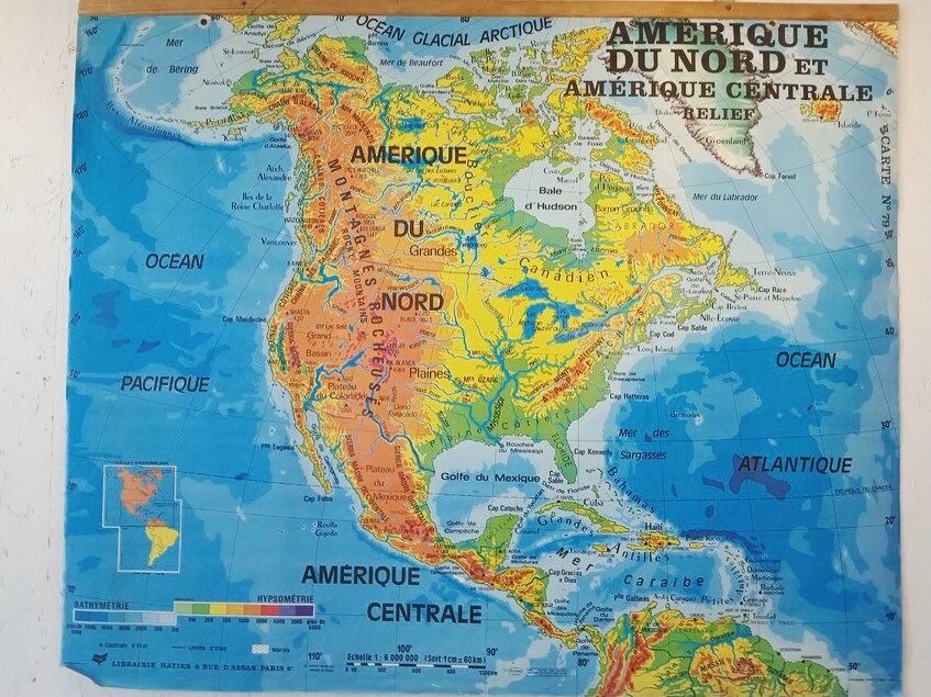 Map North America 1977