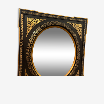 Napoleon 3 black/gold mirror - 97x118cm