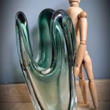 Green Murano vase