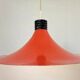 Rare Midcentury Red Pendant, Space Age, Italy, 1970s