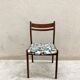 Chaise italienne en palisandre tissu Bauhaus