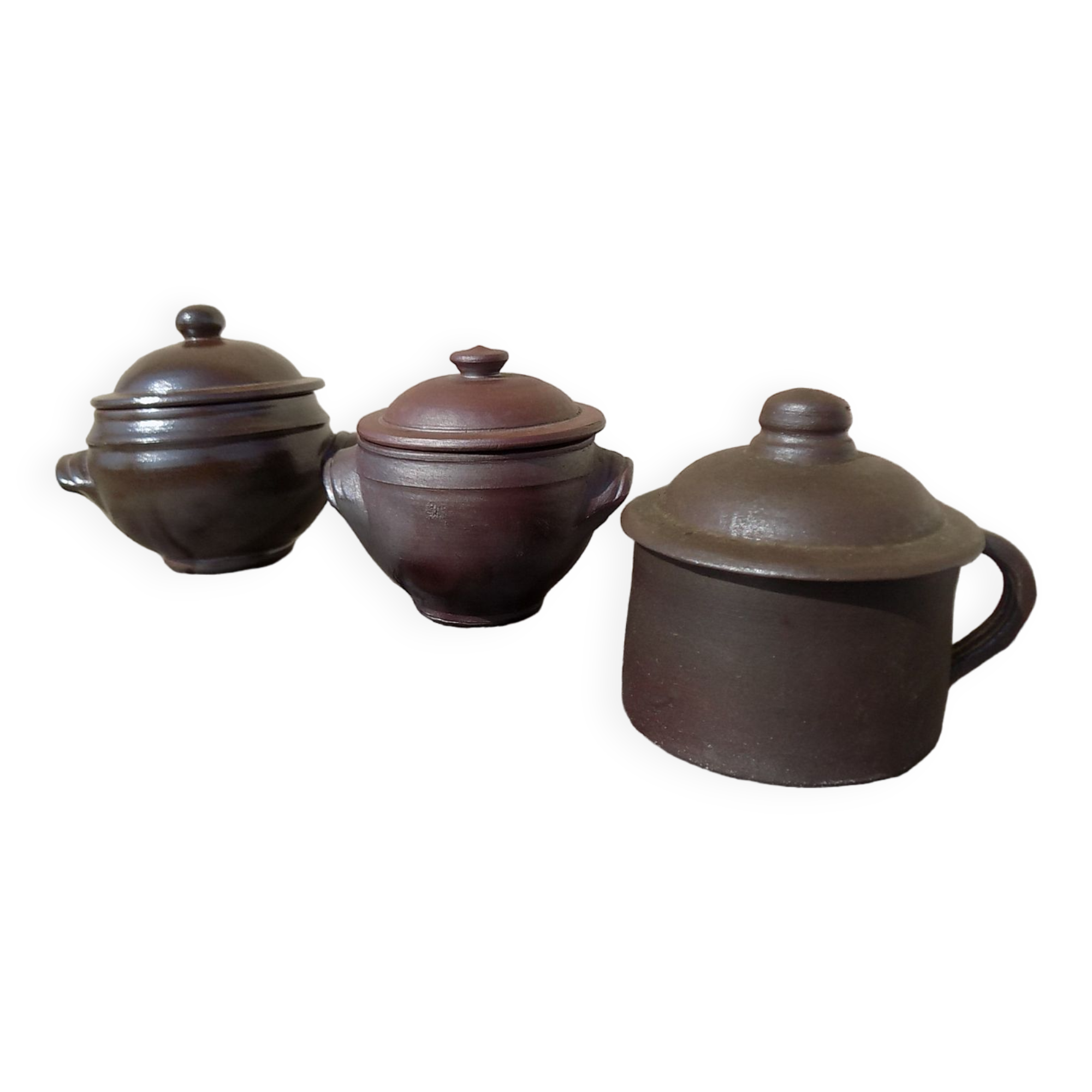 Bols et tasse poterie normande