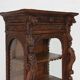 Baroque Style Display Case in Oak, Belgium, 1950s