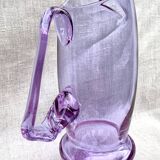 Pichet verre violet vintage