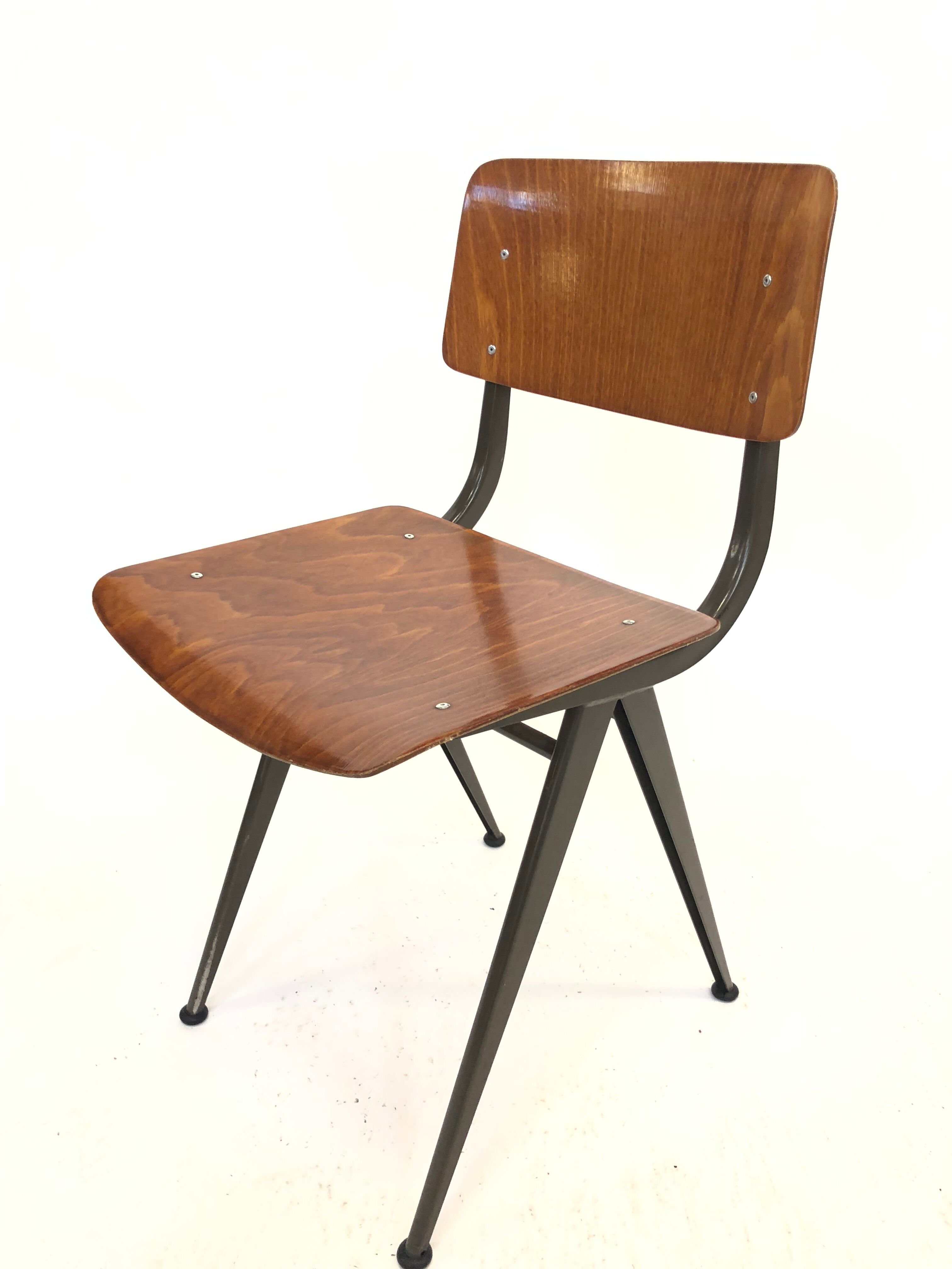 Vintage Eromes Marko school compass Chair set of 4