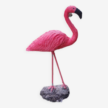 Large pink flamingo statue decoration garden