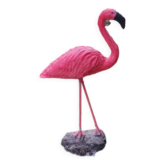 Large pink flamingo statue decoration garden