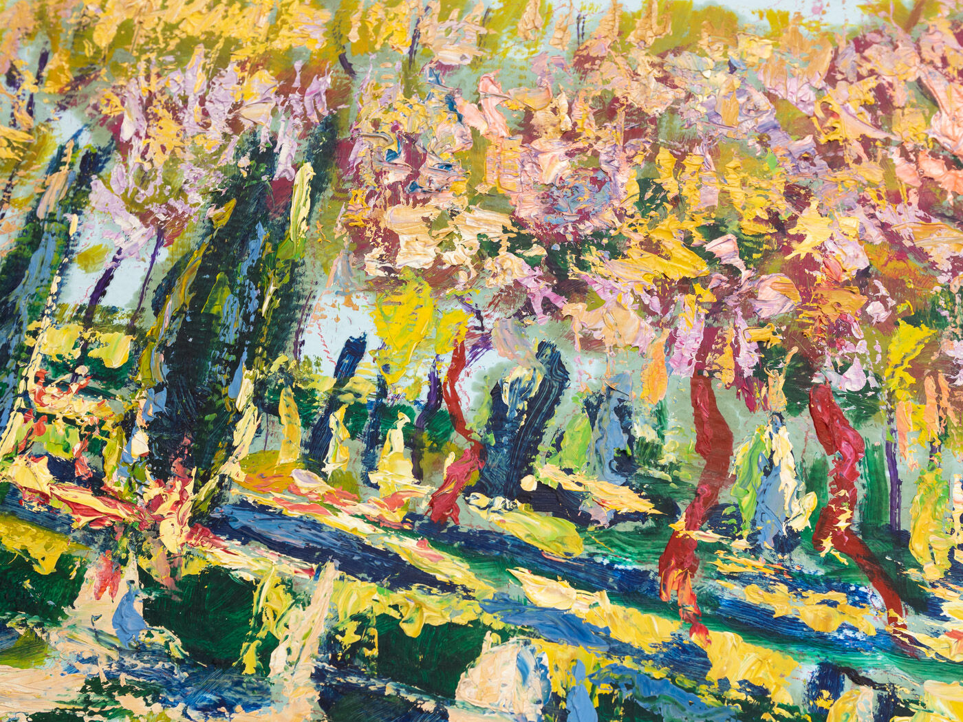 Spring, oil on plate, 87 x 71 cm