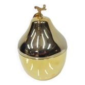 "Pear" ice bucket, gold-colored, gold-finished material, designed by H. Tur
