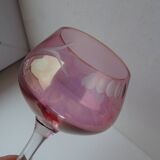 6 colored semi-crystal wine glasses Vannes le Châtel in a box