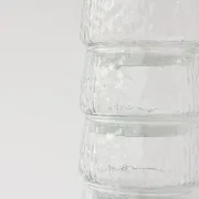 Bols à dessert en verre texturé de style scandinave, années 1960
