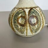 Ceramic studio pottery table light base by soholm  ceramic denmark 1970