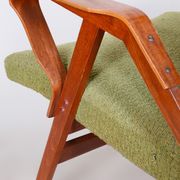 Original Mid-Century Green Beech Armchair, Tatra - Pravenec, Czechia, 1950s