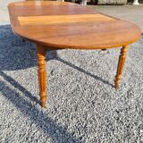 Table 4 legs in oak with 2 extensions