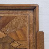 Bandeja Art Deco, Marquetería and crystal, 1950 – France