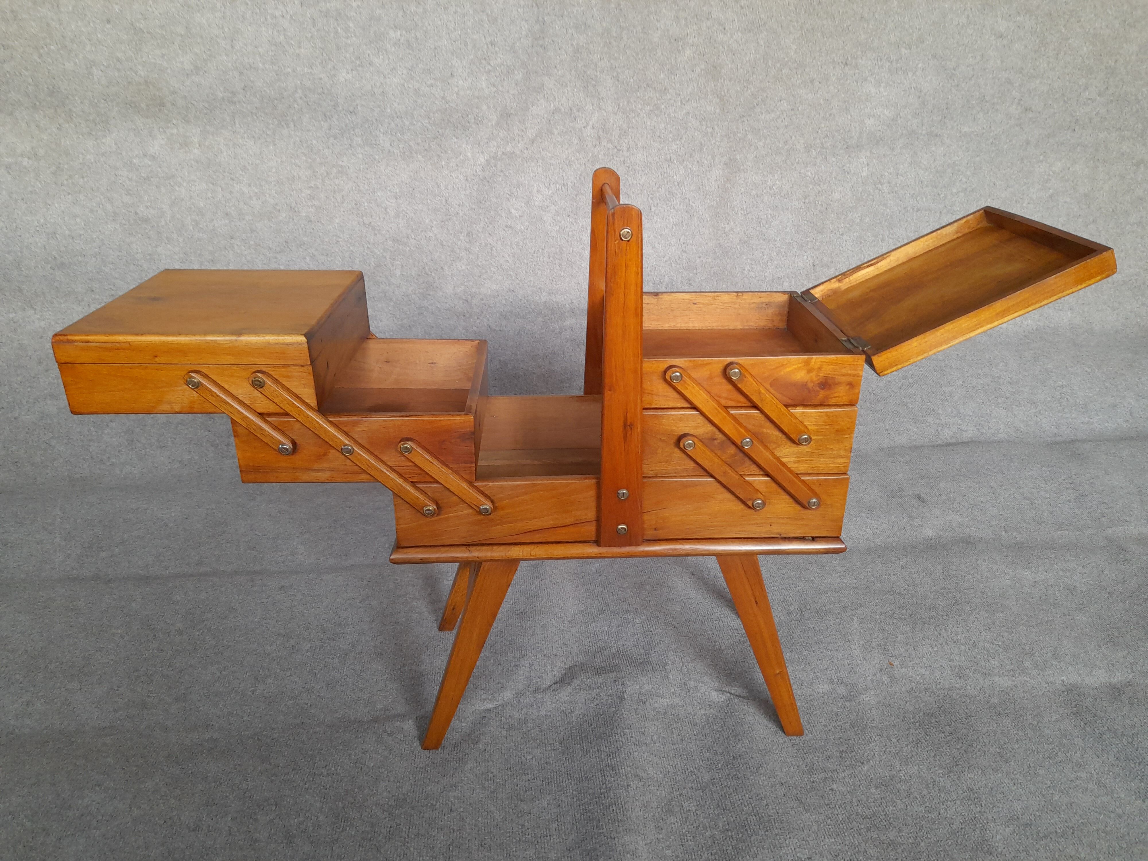 Vintage solid walnut worker