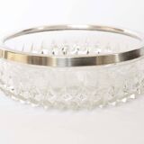 Silver rimmed glass empty pocket