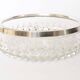 Silver rimmed glass empty pocket