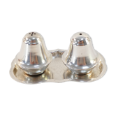 Paire de salerons et son plateau en argent massif 925 montenegro