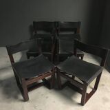 Set of 6 Dining Chairs by Gunther Hoffstead for Uniflex, 1963.