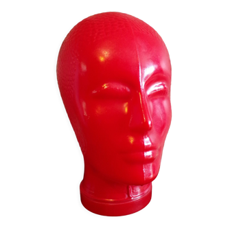 Red glass hat head