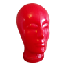 Red glass hat head