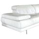 Corner sofa, white leather sofa