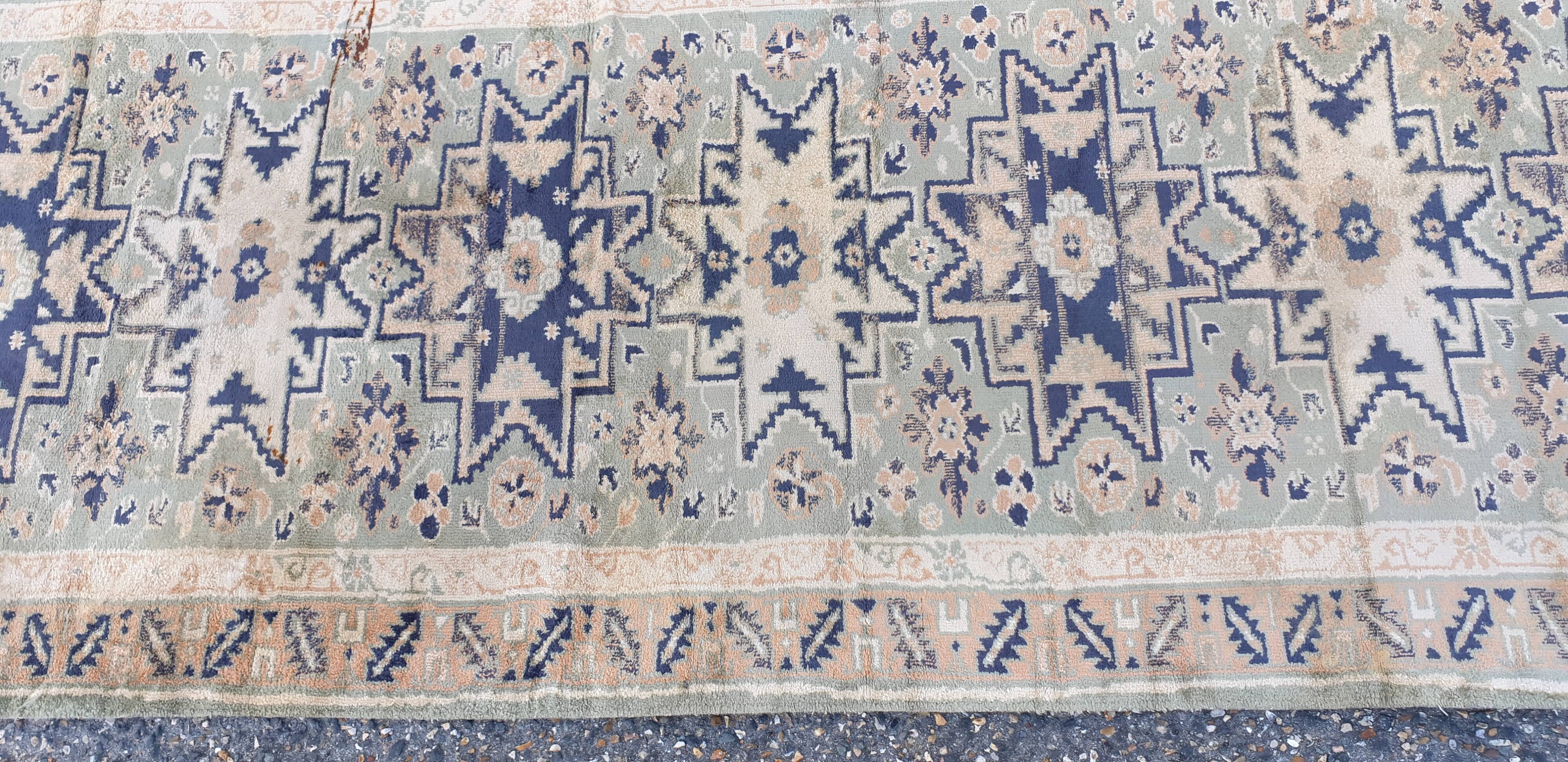 Corridor carpet silk wool