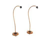 Set of 2 Scandinavian floor lamps, Svanhals, Markslöjd, Sweden, 1980