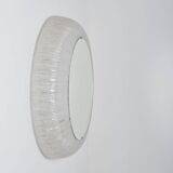 Mirror by Erco Leuchten with plastic edge and lighting, 1970s