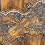 Armoire normande de mariage en chêne - pays de caux époque xixéme