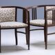 Art Nouveau seating set, bentwood table, armchairs & stools, circa 1910