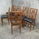 Series of 6 chairs back Lyres