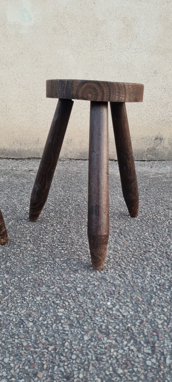 Pair of tripod stools