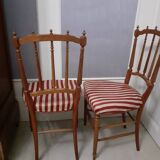 Paire de chaise en bois