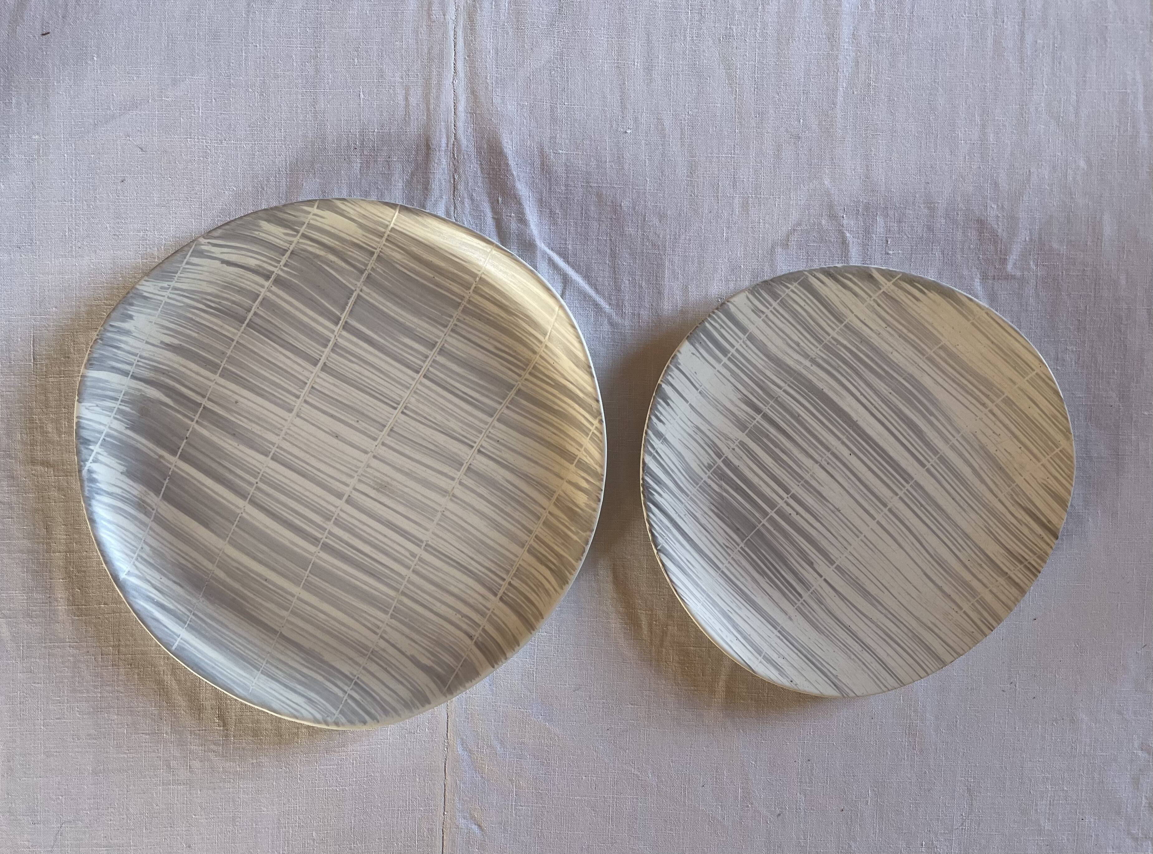 Two dishes Niderviller "Voile"