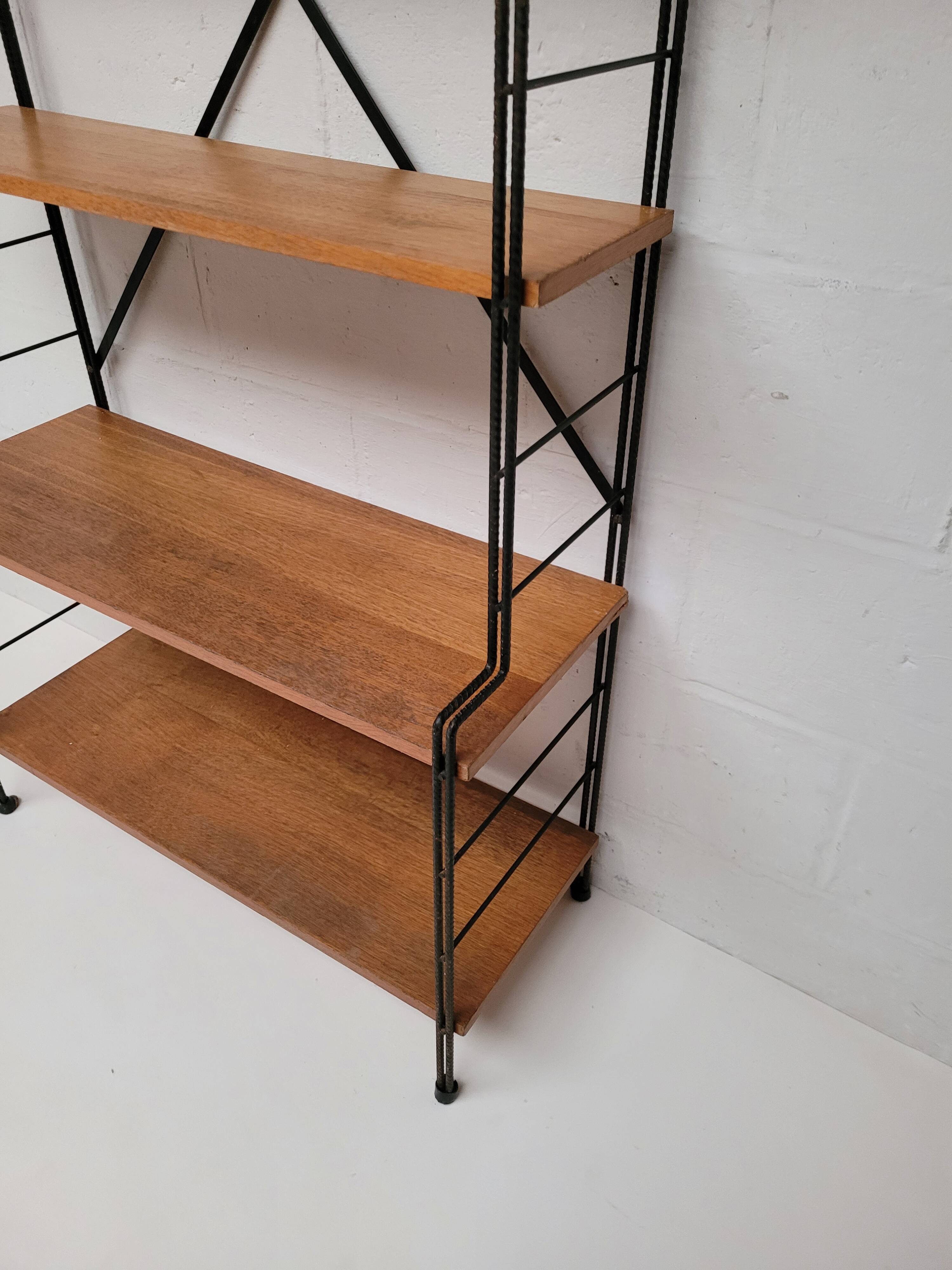 String bookcase on legs from the 50s